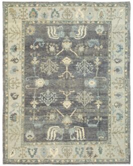 Authentic Handwoven Tribal Oushak Rug